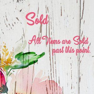 All Items Sold Past This Point